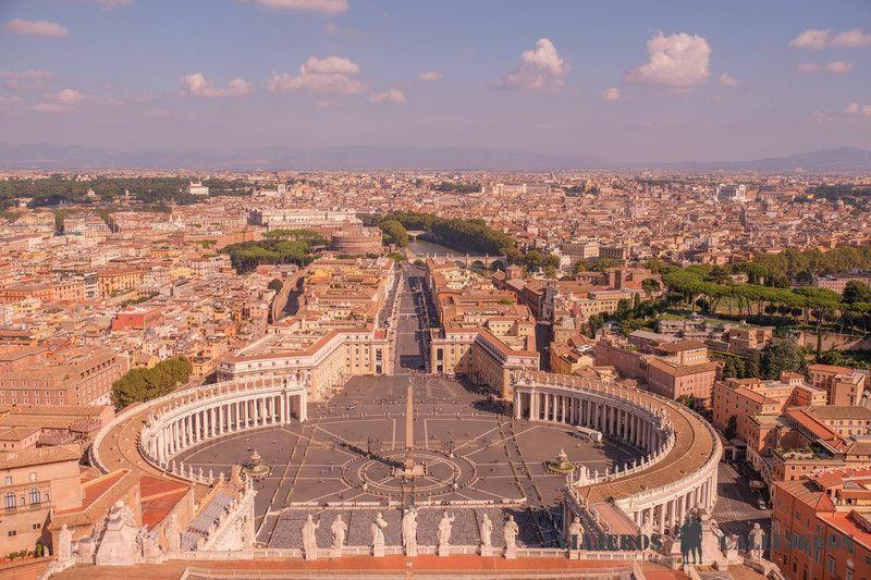 Plaza de San Pedro en el Vaticano
